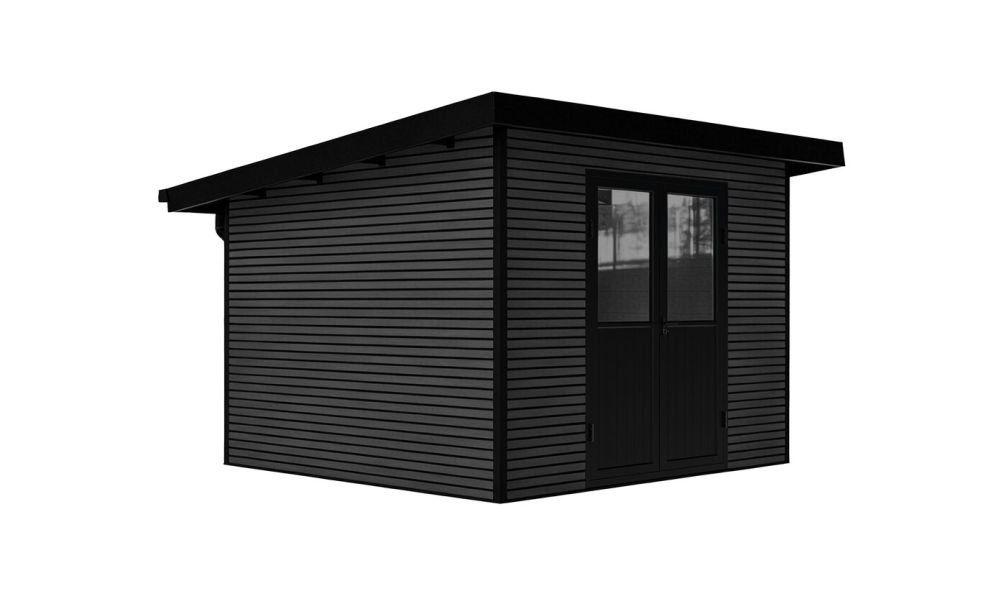 WPC-Gartenhaus AUGSBOURG | Pultdach | Wandstärke 28mm | 302.9X287.9cm