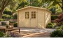 PARISA-Gartenhaus, aus Naturholz, 28 mm, 8,67 m² Innenfläche