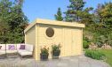Gartenhaus Lorient B | 360x275 cm | Pultdach| Wandstärke 44 mm