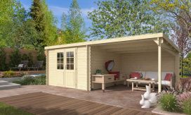 Gartenhaus mit Schleppdach Moussy | Flachdach | 580x292cm