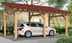 Pultdach-Carport