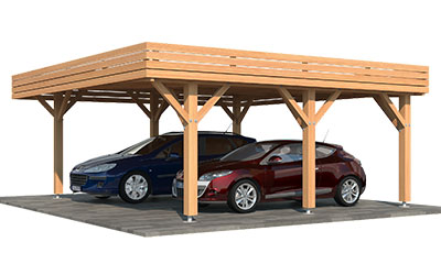 Carport Iberis aus Douglasienholz