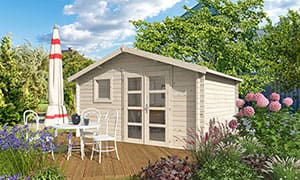 Gartenhaus Aubagne 11 Wandstarcke 44mm