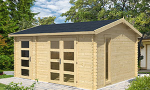 Gartenhaus Carroz 44 Wandstarcke 44mm