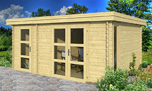 Gartenhaus Hazebrouck 44 Wandstarcke 44mm