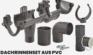 PVC Dachrinnen Einzelcarport Vincennes 14
