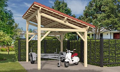 Einzelcarport mit Pultdach Le Havre 12
