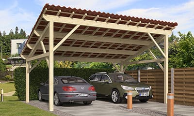 Doppelcarport mit Pultdach Le Havre 24