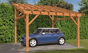 Carport mit Pultdach