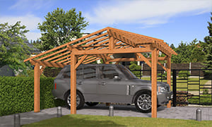 Carport mit Satteldach