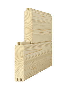 Pultdach-Gartenhaus aus 34 mm Blockbohlen