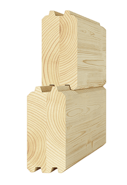 Gartenbüro aus 70 mm Blockbohlen