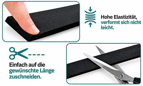Weiches, komprimierbares Dichtband