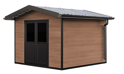 WPC Gartenhaus Vassieux 2.9 x 2.9m