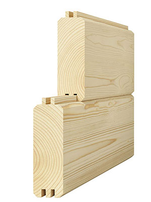 Wandstärke 44mm Holzgarage Drome