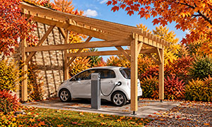 Carport aus Douglasie