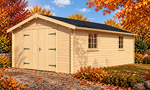 Holzgarage