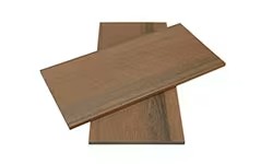 WPC-Wandprofil in Teakfarbe