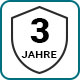 Die Garantiedauer beträgt 3 Jahre, jeweils ab dem entsprechenden Kaufdatum.