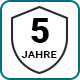 Die Garantiedauer beträgt 5 Jahre, jeweils ab dem entsprechenden Kaufdatum.